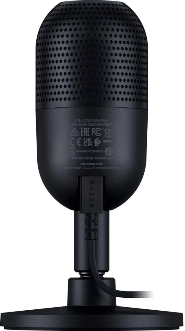 Razer Seiren V3 Mini Ultra-Compact USB Condenser Microphone - 14mm Capsule - Supercardioid - RZ19-05050100-R3M1