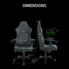 71aNsjr6mHL._AC_SL1500_bb1818c9-f85a-4526-aeaa-92c9595a2421_1920x Razer Iskur V2 - Ergonomic Gaming Chair with Adaptive Lumbar Support - Dark Grey Fabric - RZ38-04900300-R3U1