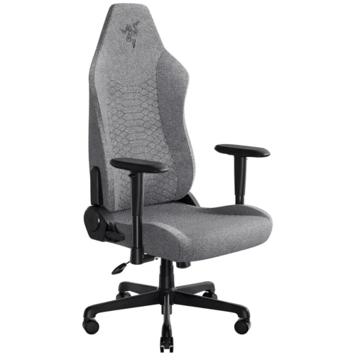 Razer - Iskur V2 X Fabric Essential Gaming Chair with Built-in Lumbar Support - Light Gray - RZ38-05310200-R3UA