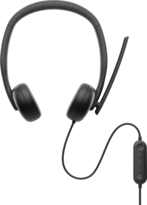 headset-dell-wh3024-bk-gallery-2 Dell Wired Headset - AI Noise Cancellation, Teams & Zoom Certified, Boom Mic - WH3024